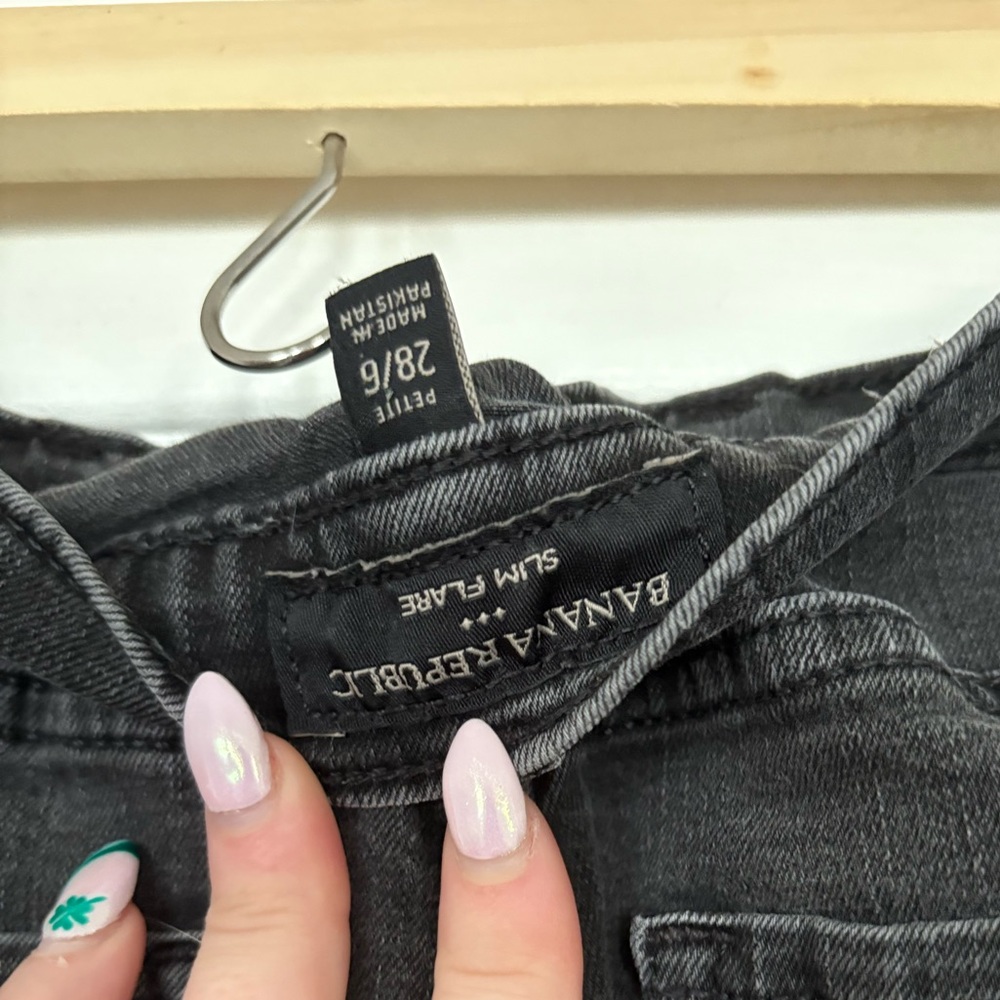 Banana Republic Black High-Rise Flared Jeans - Picture 3 of 3